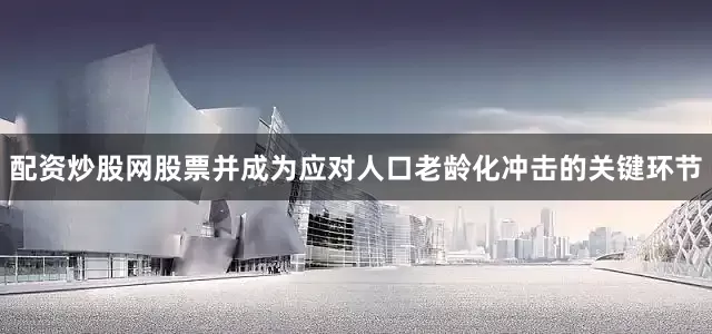 配资炒股网股票并成为应对人口老龄化冲击的关键环节